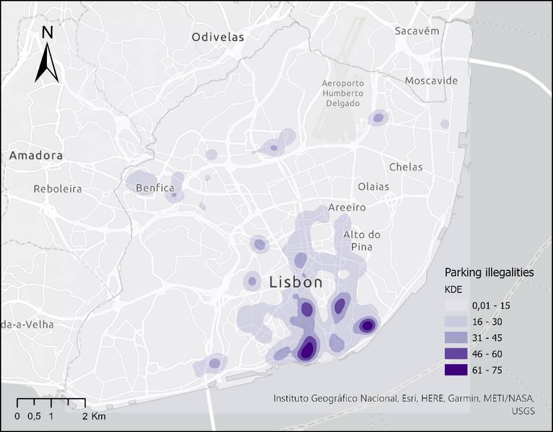 Analyzing and predicting parking illegalities in Lisbon roads